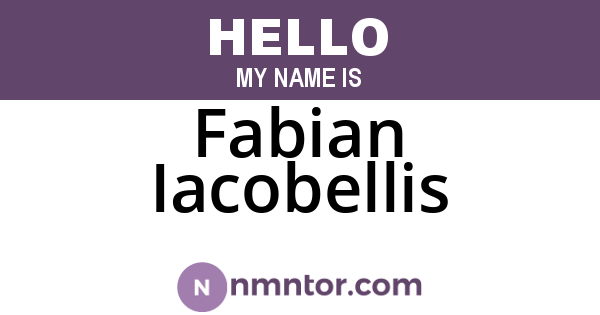 Fabian Iacobellis