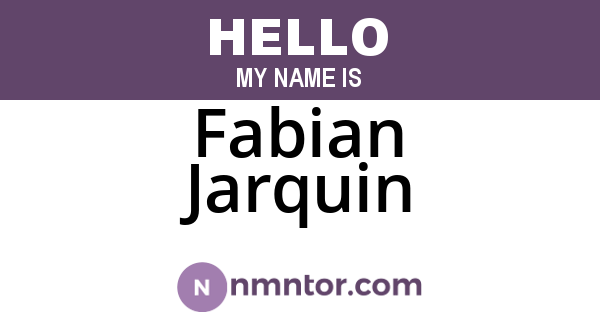 Fabian Jarquin