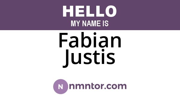 Fabian Justis