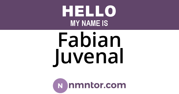 Fabian Juvenal