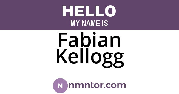 Fabian Kellogg