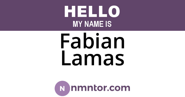 Fabian Lamas