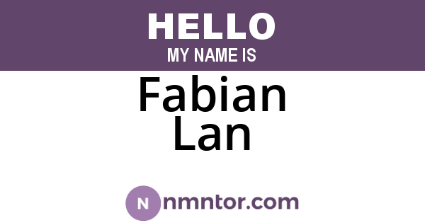 Fabian Lan