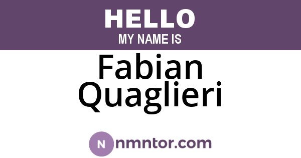 Fabian Quaglieri