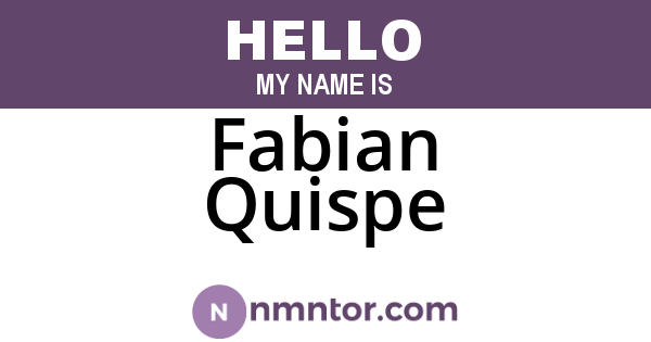 Fabian Quispe