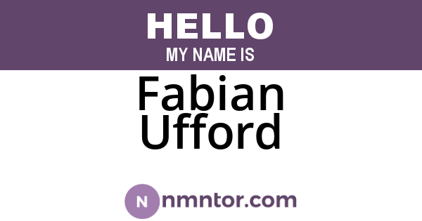 Fabian Ufford