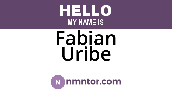 Fabian Uribe