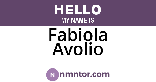 Fabiola Avolio