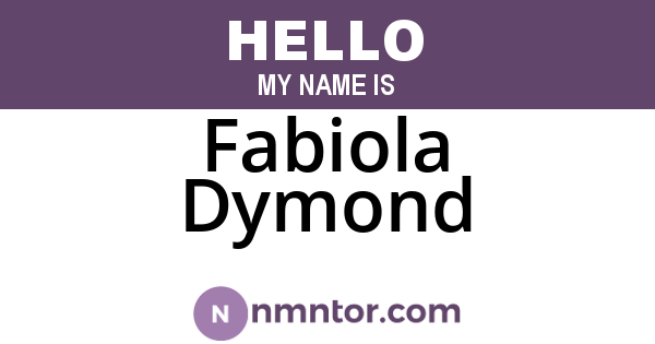 Fabiola Dymond
