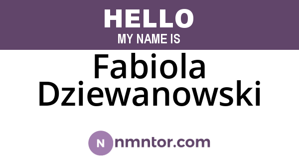 Fabiola Dziewanowski