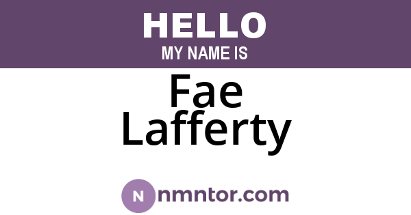 Fae Lafferty