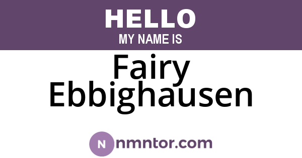 Fairy Ebbighausen