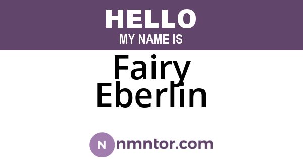 Fairy Eberlin
