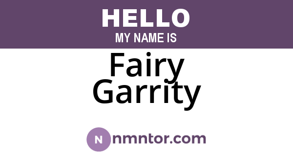 Fairy Garrity