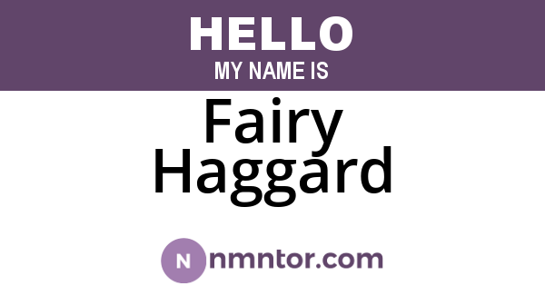 Fairy Haggard