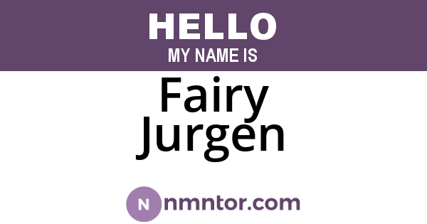 Fairy Jurgen