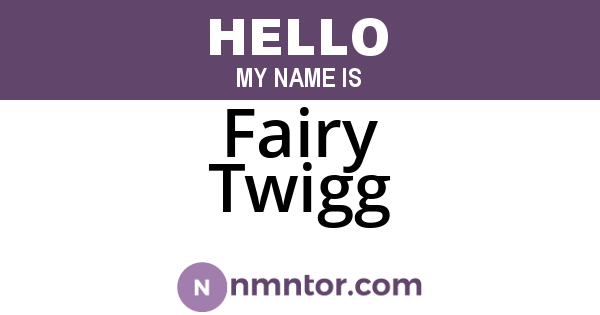 Fairy Twigg