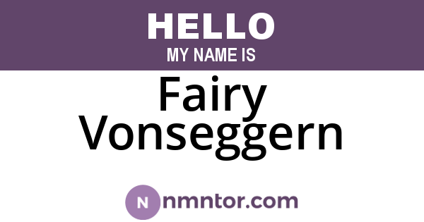Fairy Vonseggern