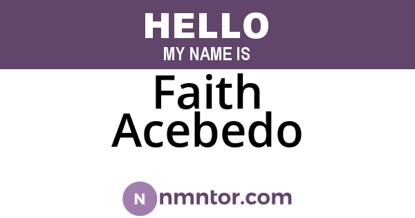 Faith Acebedo