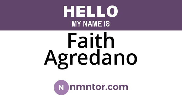 Faith Agredano