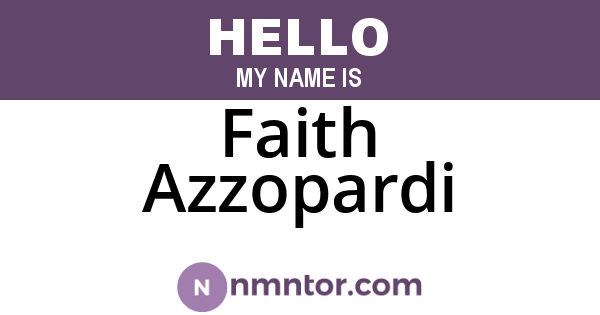 Faith Azzopardi