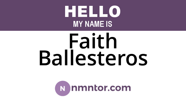 Faith Ballesteros