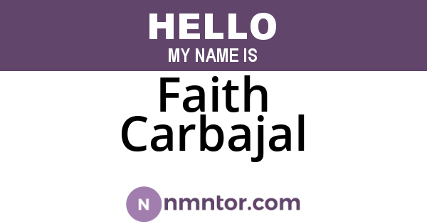 Faith Carbajal