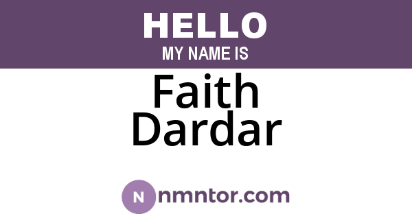 Faith Dardar