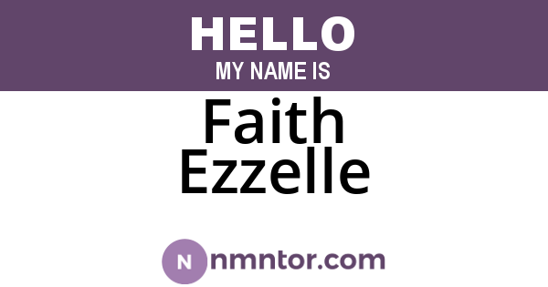 Faith Ezzelle