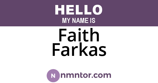 Faith Farkas