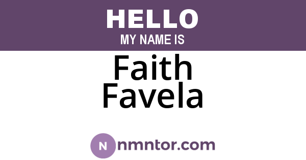 Faith Favela