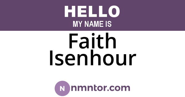 Faith Isenhour
