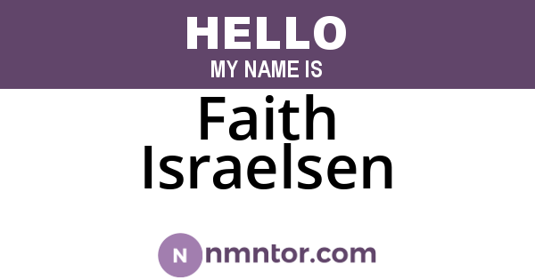 Faith Israelsen