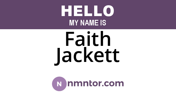 Faith Jackett