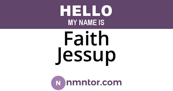 Faith Jessup