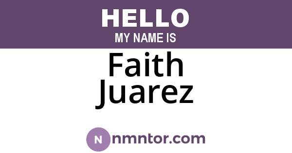 Faith Juarez