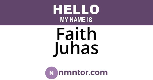 Faith Juhas