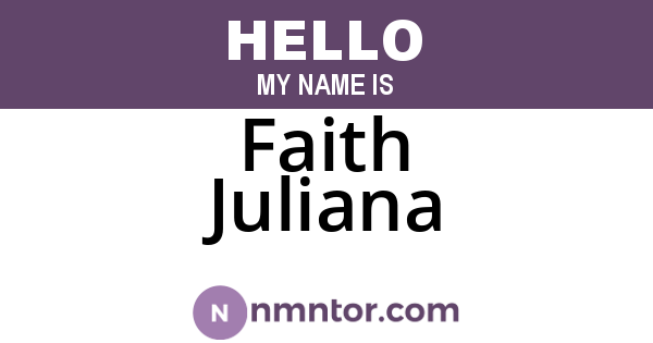 Faith Juliana