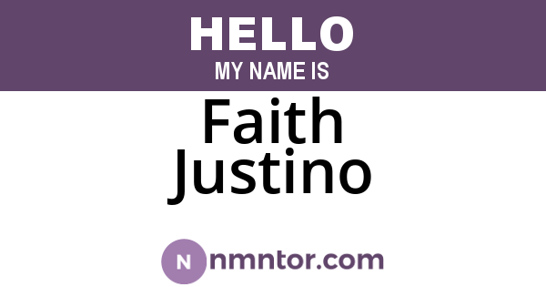 Faith Justino