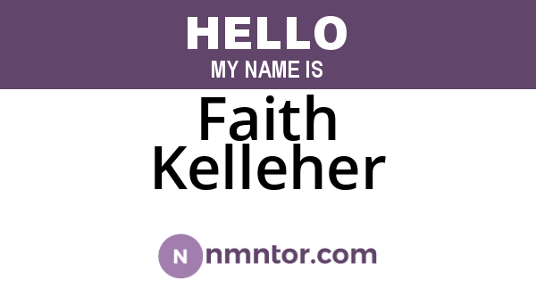 Faith Kelleher