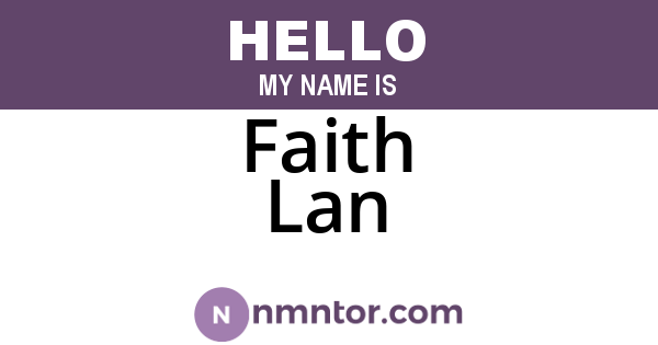 Faith Lan