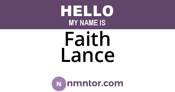 Faith Lance