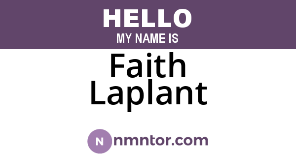 Faith Laplant