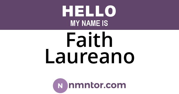 Faith Laureano