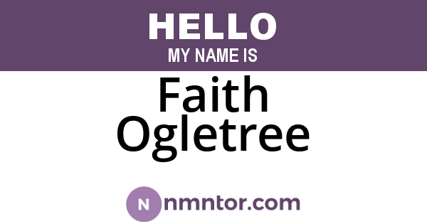 Faith Ogletree