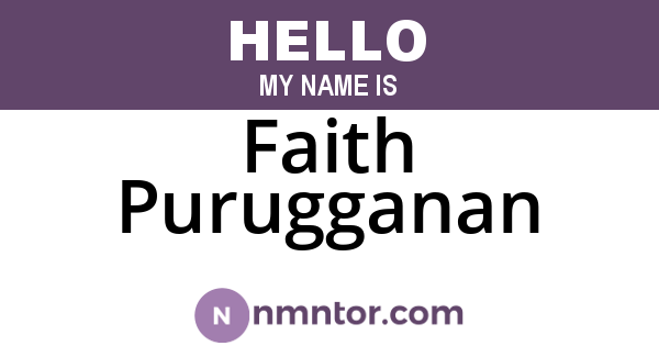 Faith Purugganan