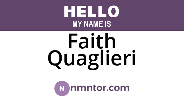 Faith Quaglieri
