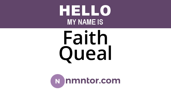 Faith Queal