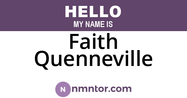 Faith Quenneville