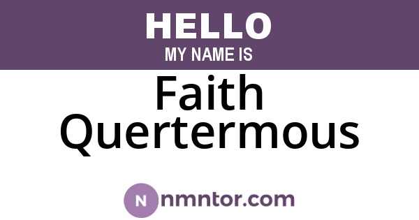 Faith Quertermous